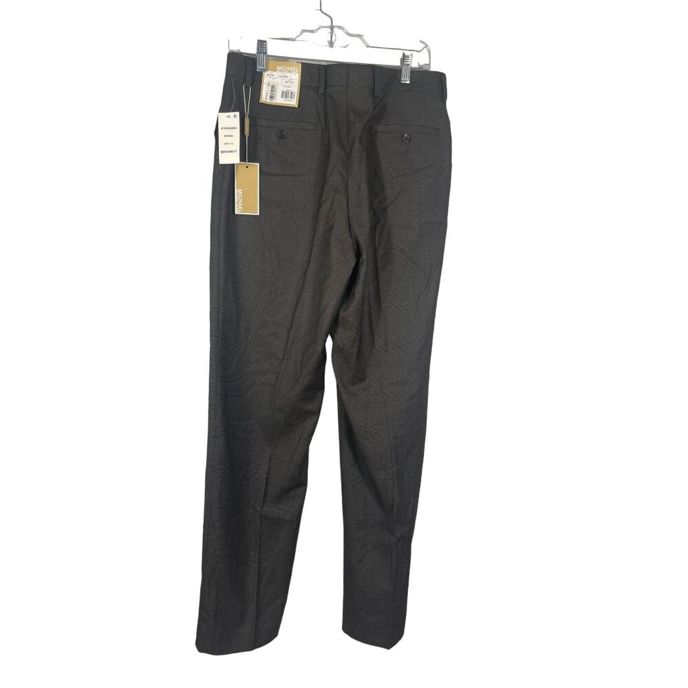 Michael Michael Kors Mens Brown Dress Pants Size 32 Straight Leg Measures 31x31
